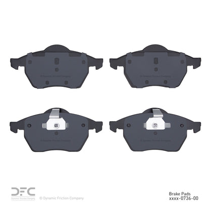 Dynamic Friction Company Disc Brake Pad Set 1310-0736-00