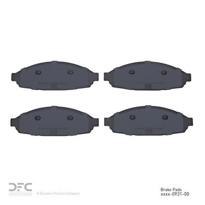 Dynamic Friction Company Disc Brake Pad Set 1310-0931-00