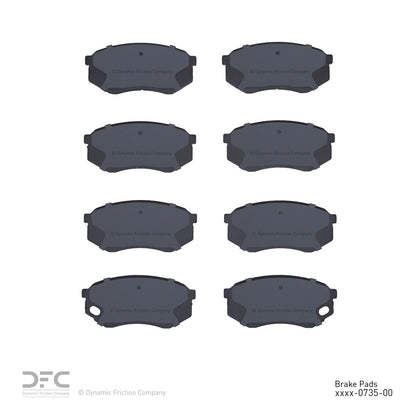 Dynamic Friction Company Disc Brake Pad Set 1311-0735-00