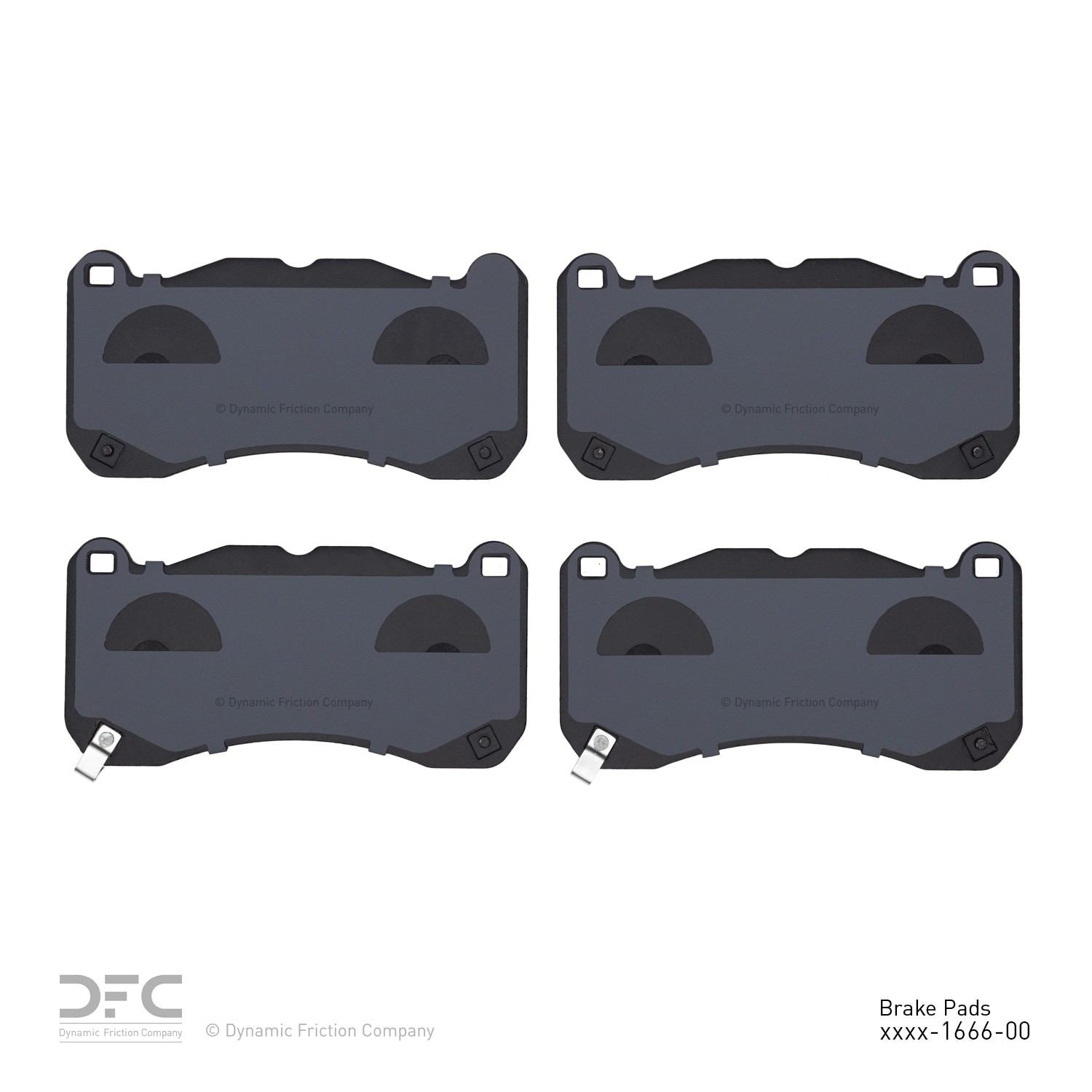 Dynamic Friction Company Disc Brake Pad Set 1311-1666-00