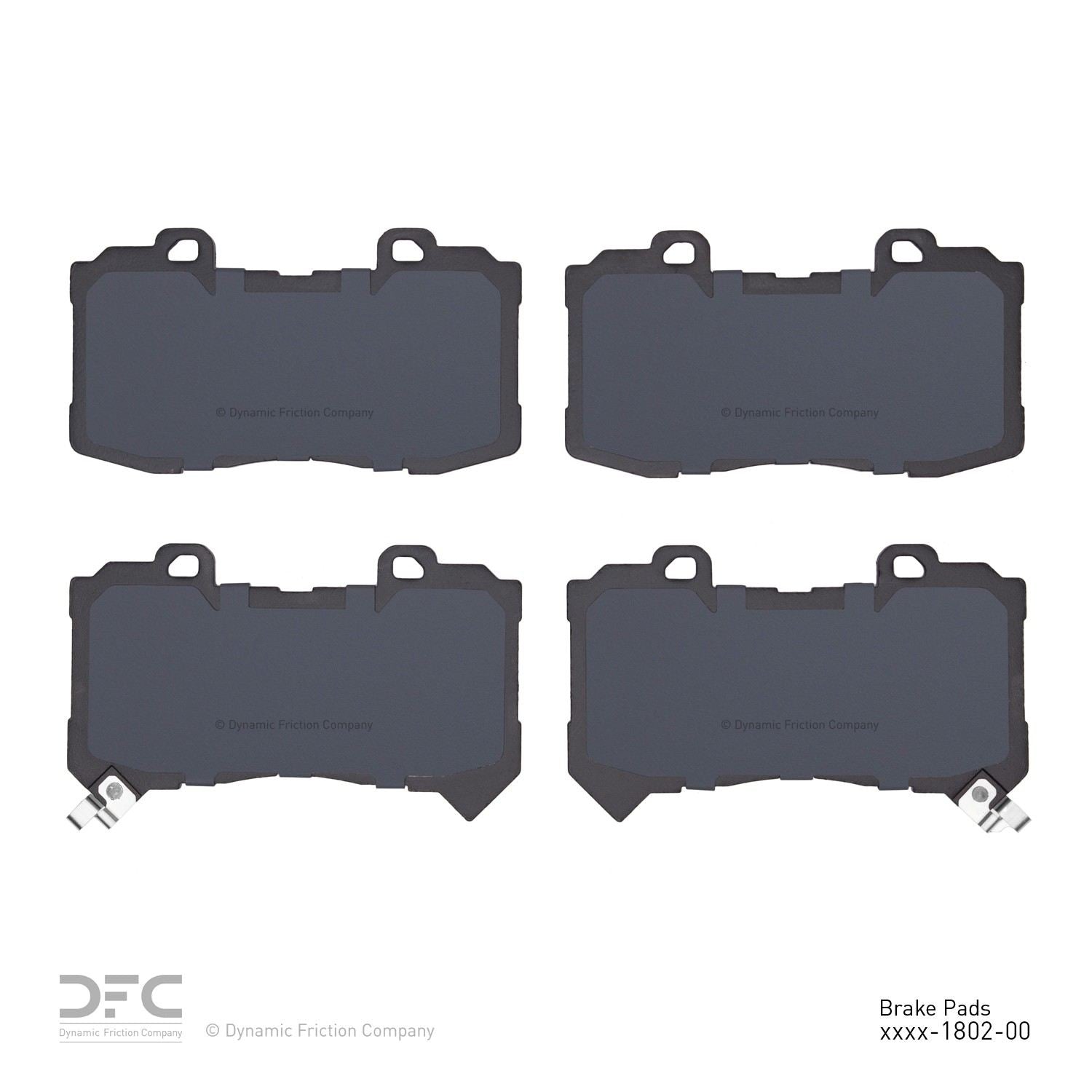 Dynamic Friction Company Disc Brake Pad Set 1400-1802-00