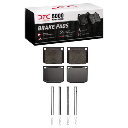 DFC 61-72 MG MGC Front 5000 Advanced Low Metallic Brake Pads and Hardware Kit 1551-0002-01