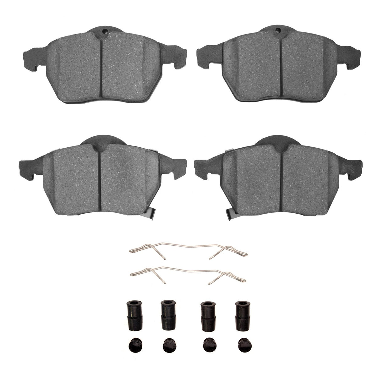 DFC 97-10 Saab 9-5 Front 5000 Advanced Low Metallic Brake Pads and Hardware Kit 1551-0819-01