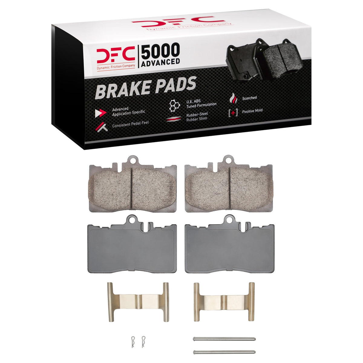 DFC 01-06 Lexus LS430 Front 5000 Advanced Ceramic Brake Pads and Hardware Kit 1551-0870-01