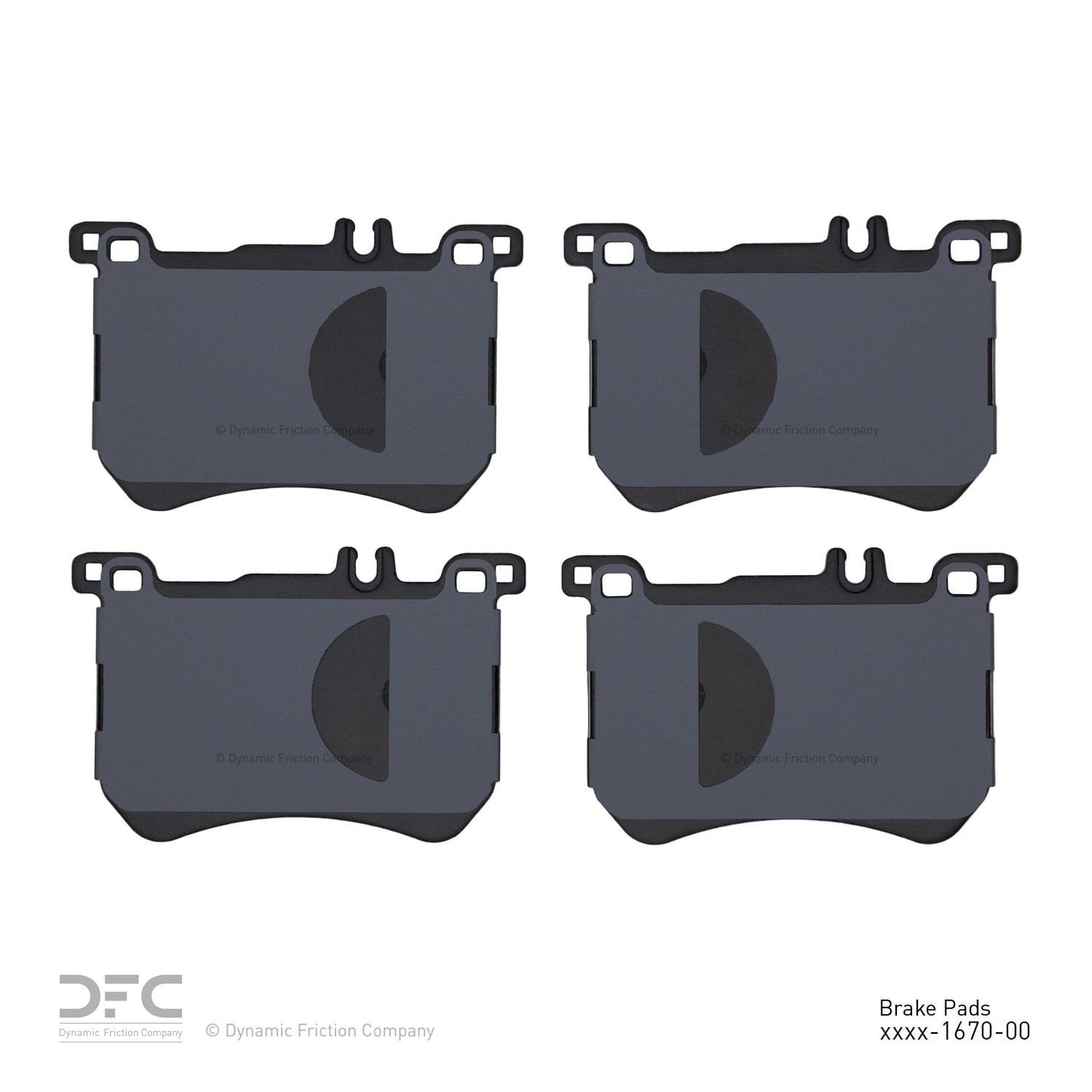 Dynamic Friction Company Disc Brake Pad Set 1551-1670-00