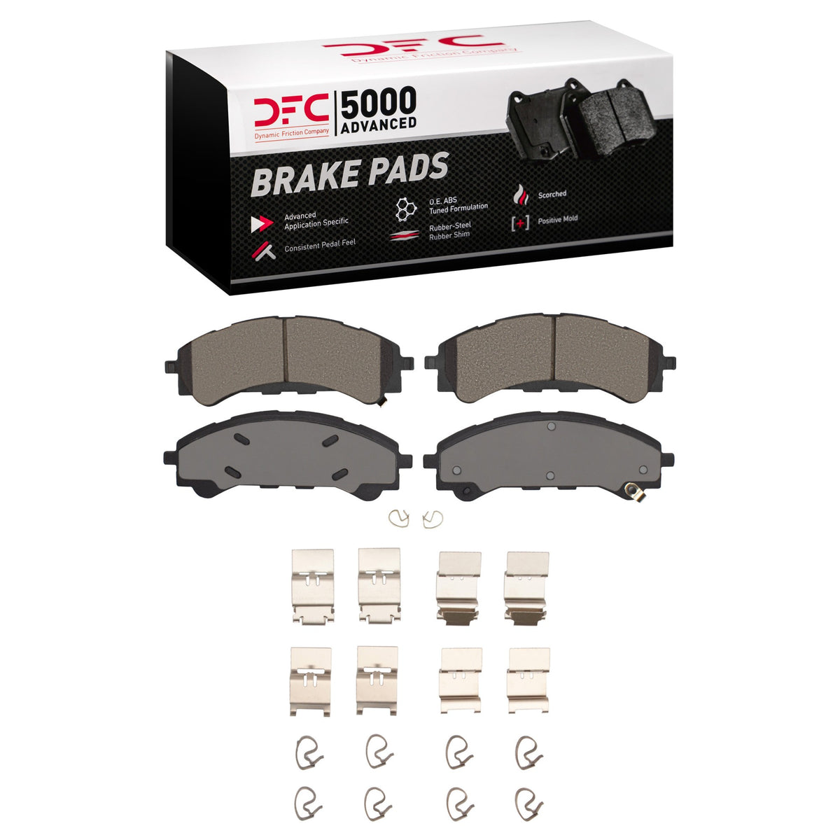 DFC 19-25 Ford Bronco Front 5000 Advanced Ceramic Brake Pads and Hardware Kit 1551-2216-01