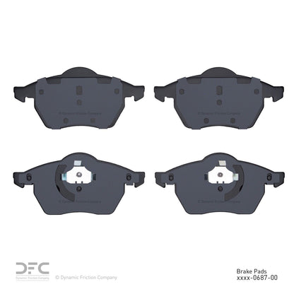 Dynamic Friction Company Disc Brake Pad Set 1552-0687-00