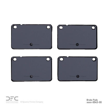 Dynamic Friction Company Disc Brake Pad Set 1600-0043-00
