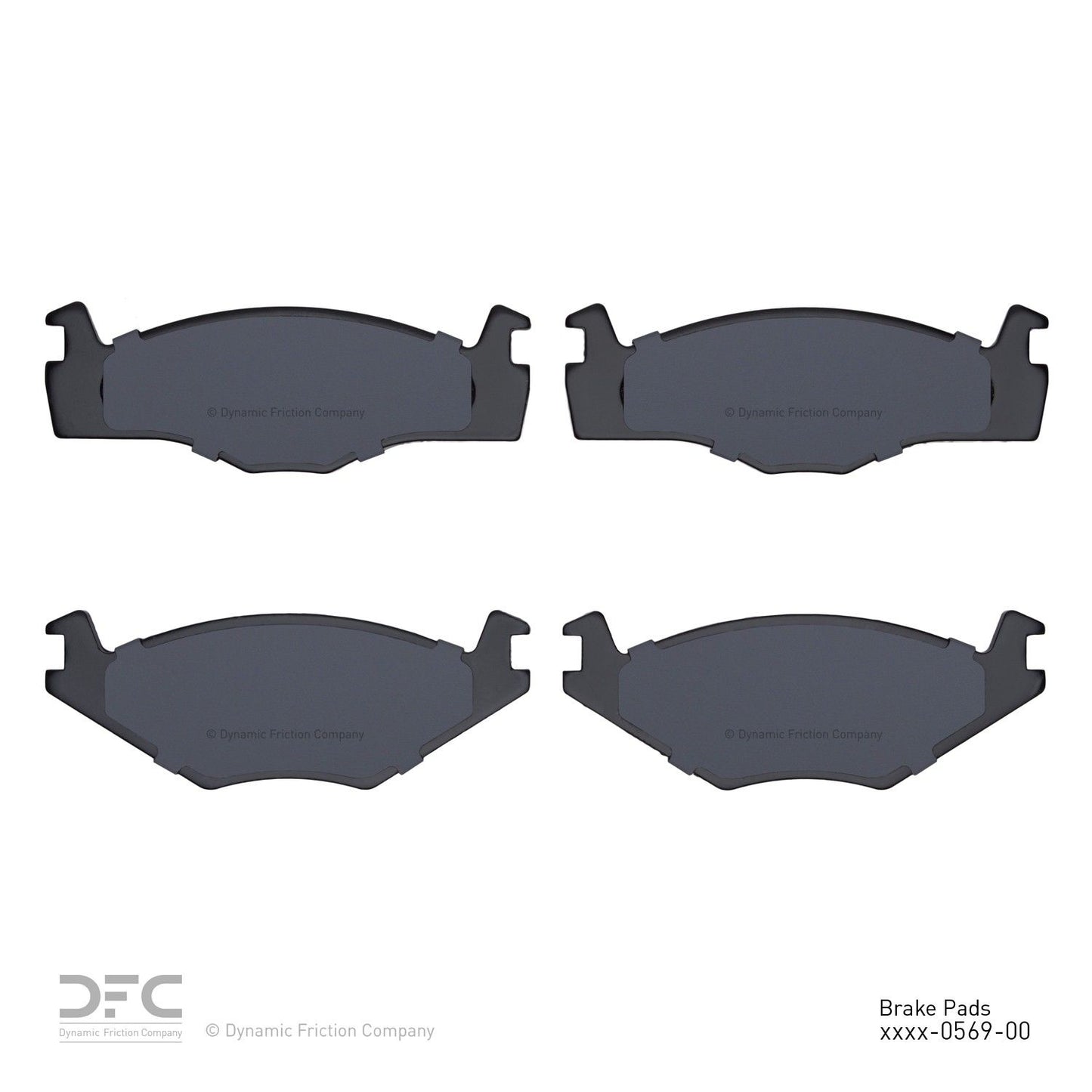 Dynamic Friction Company Disc Brake Pad Set 1600-0569-00