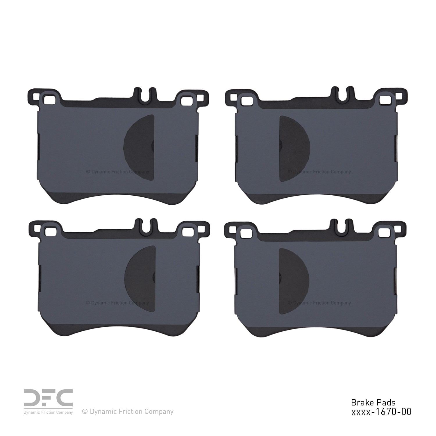 Dynamic Friction Company Disc Brake Pad Set 1600-1670-00