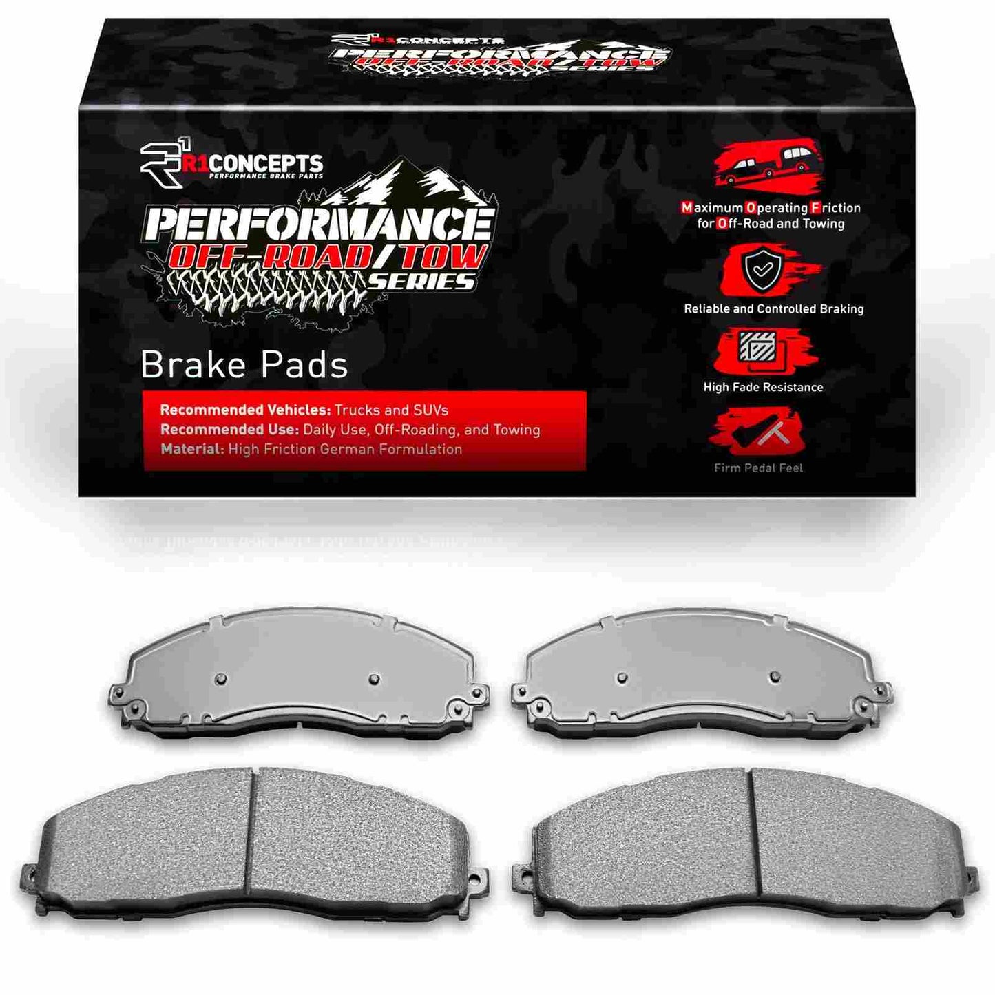 R1 Concepts Disc Brake Pad Set 2400-1680-00