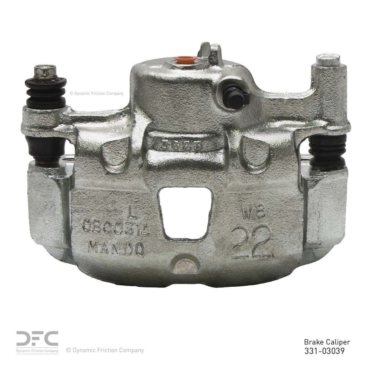 DFC 90-05 Hyundai Excel Front-L Premium Caliper - Silver Zinc Coated 331-03039