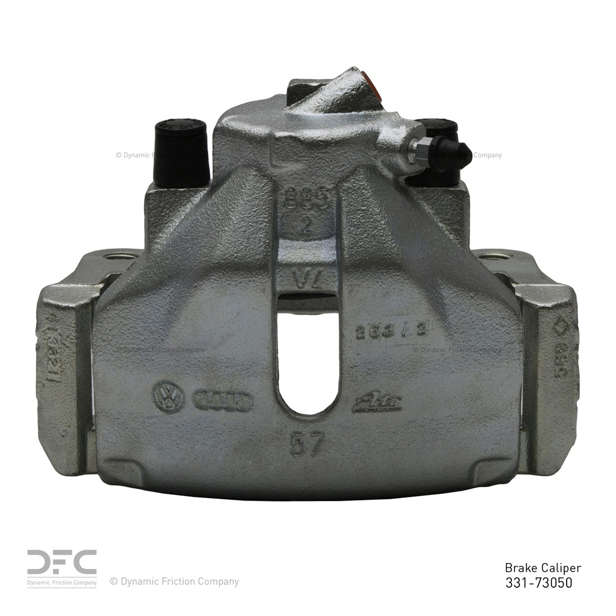 DFC 02-06 Audi A6 Front-R Premium Caliper - Silver Zinc Coated 331-73050