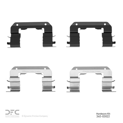 Dynamic Friction Company Disc Brake Hardware Kit 340-03022