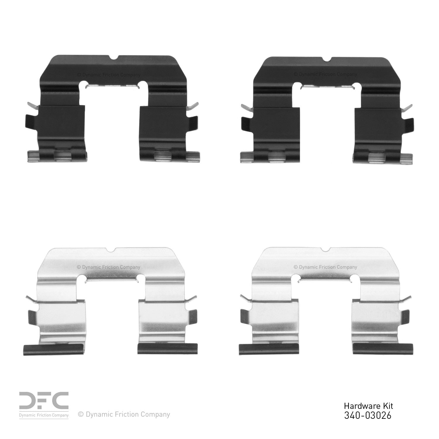Dynamic Friction Company Disc Brake Hardware Kit 340-03026