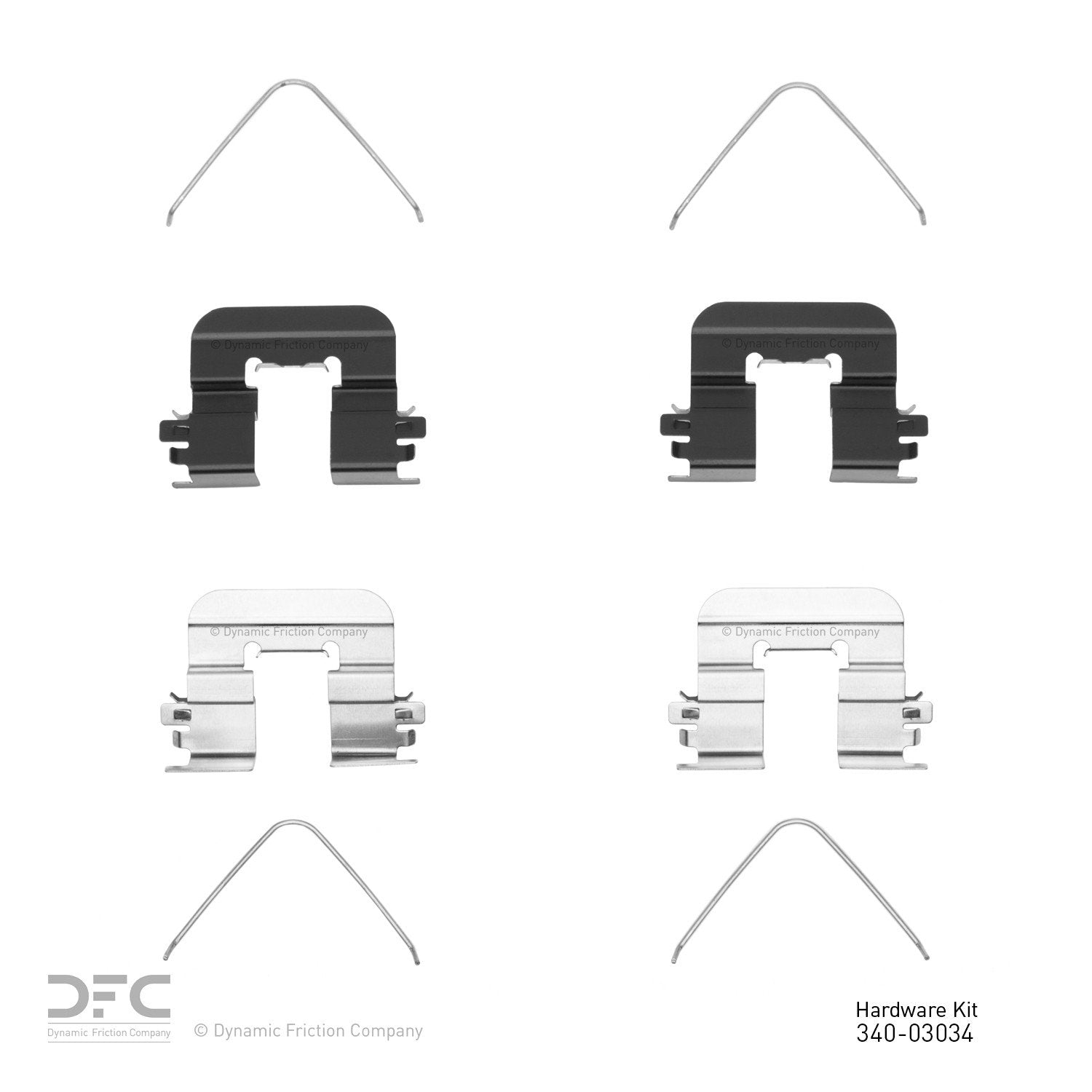 Dynamic Friction Company Disc Brake Hardware Kit 340-03034