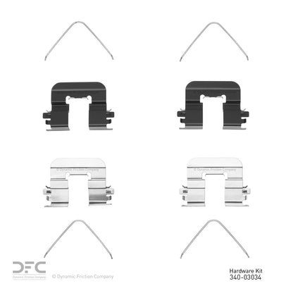 Dynamic Friction Company Disc Brake Hardware Kit 340-03034