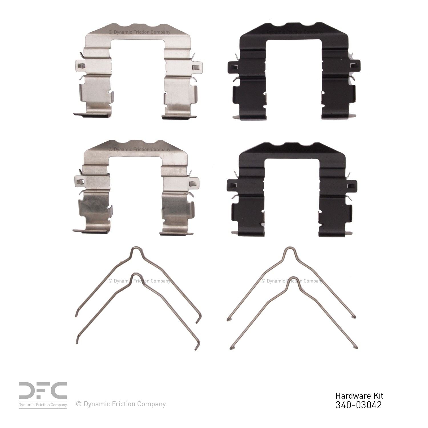 Dynamic Friction Company Disc Brake Hardware Kit 340-03042
