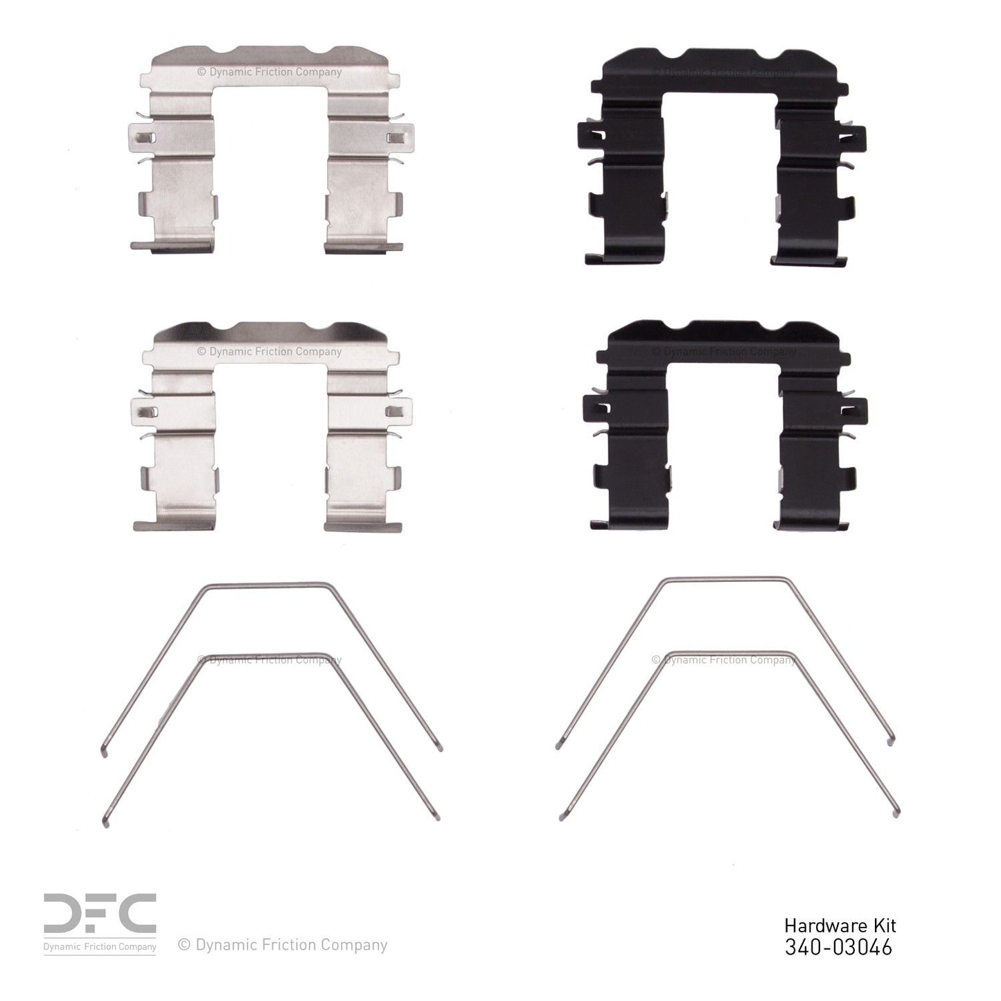 Dynamic Friction Company Disc Brake Hardware Kit 340-03046