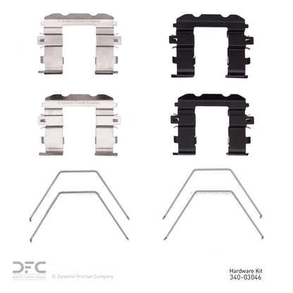 Dynamic Friction Company Disc Brake Hardware Kit 340-03046