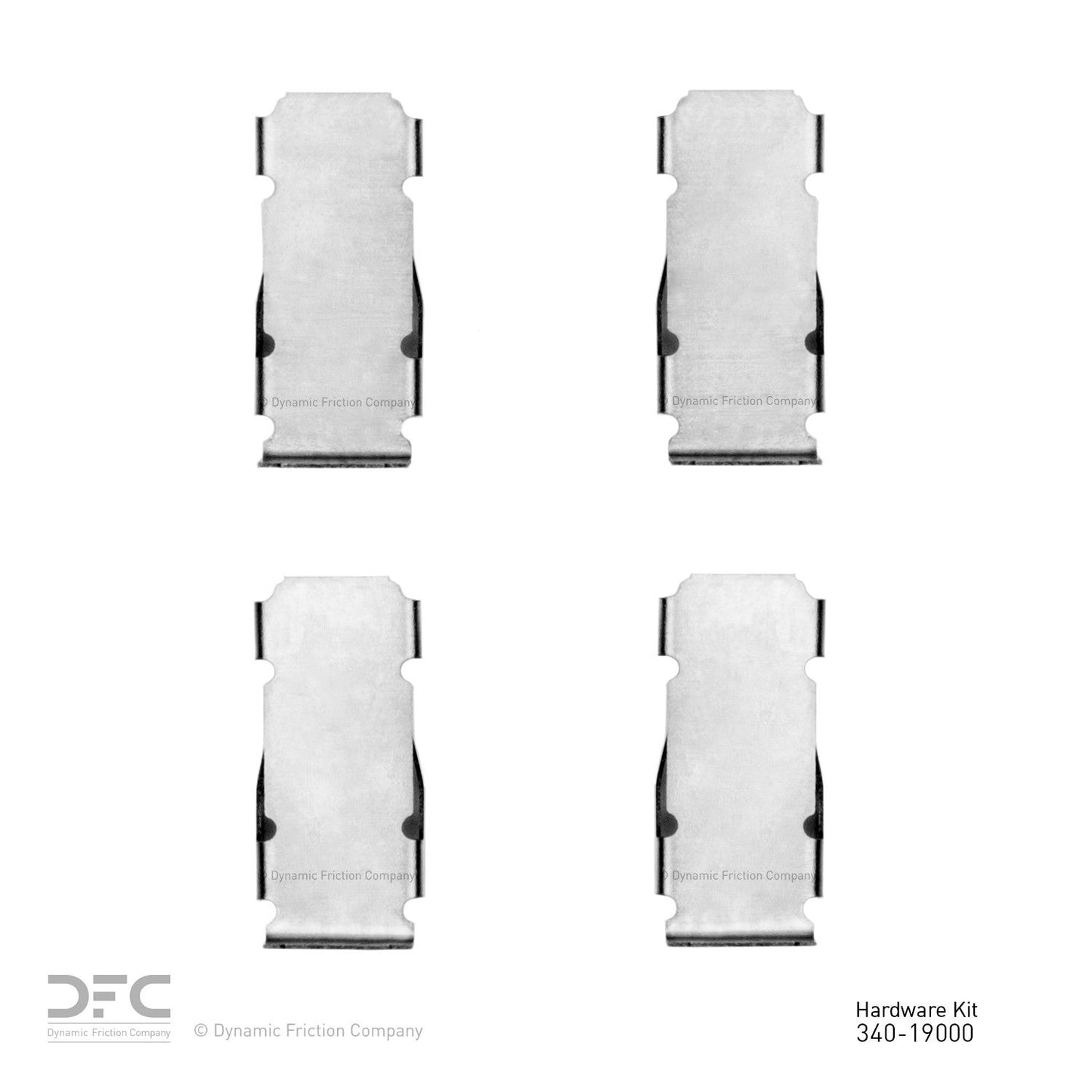 Dynamic Friction Company Disc Brake Hardware Kit 340-19000