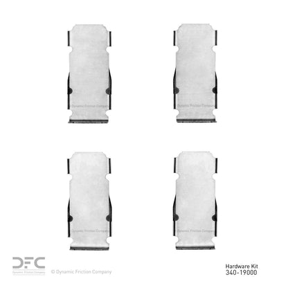 Dynamic Friction Company Disc Brake Hardware Kit 340-19000