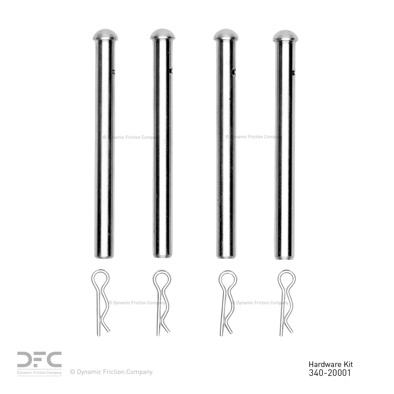 Dynamic Friction Company Disc Brake Hardware Kit 340-20001