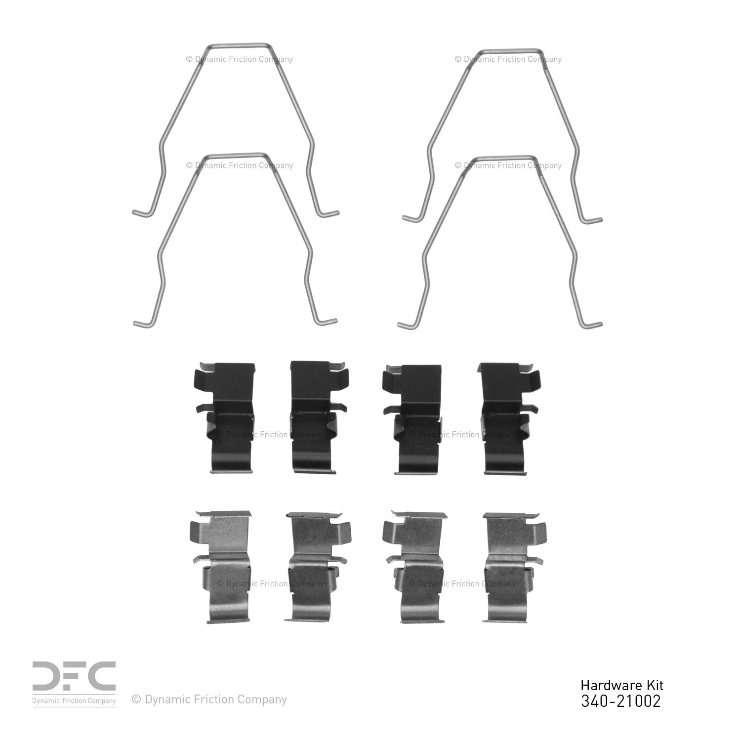 Dynamic Friction Company Disc Brake Hardware Kit 340-21002