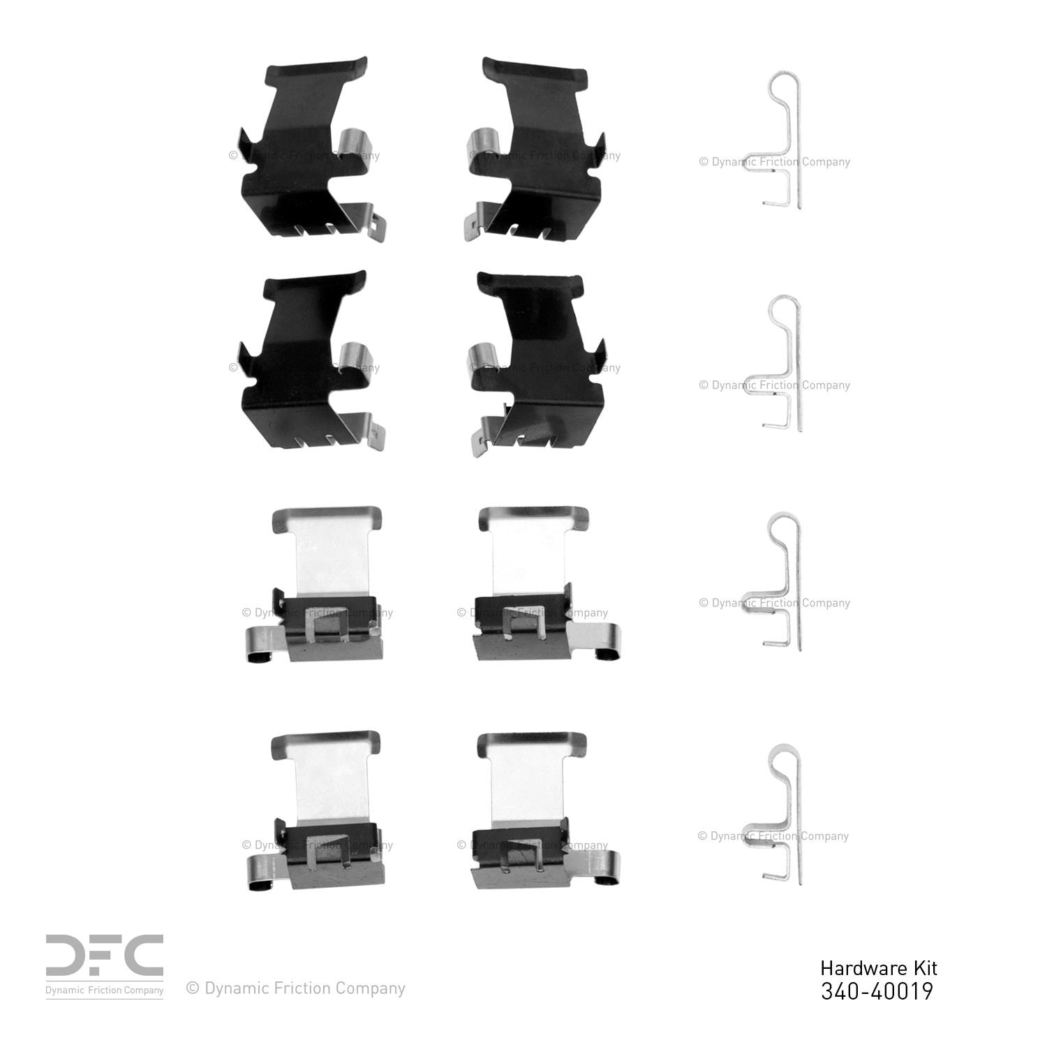 Dynamic Friction Company Disc Brake Hardware Kit 340-40019