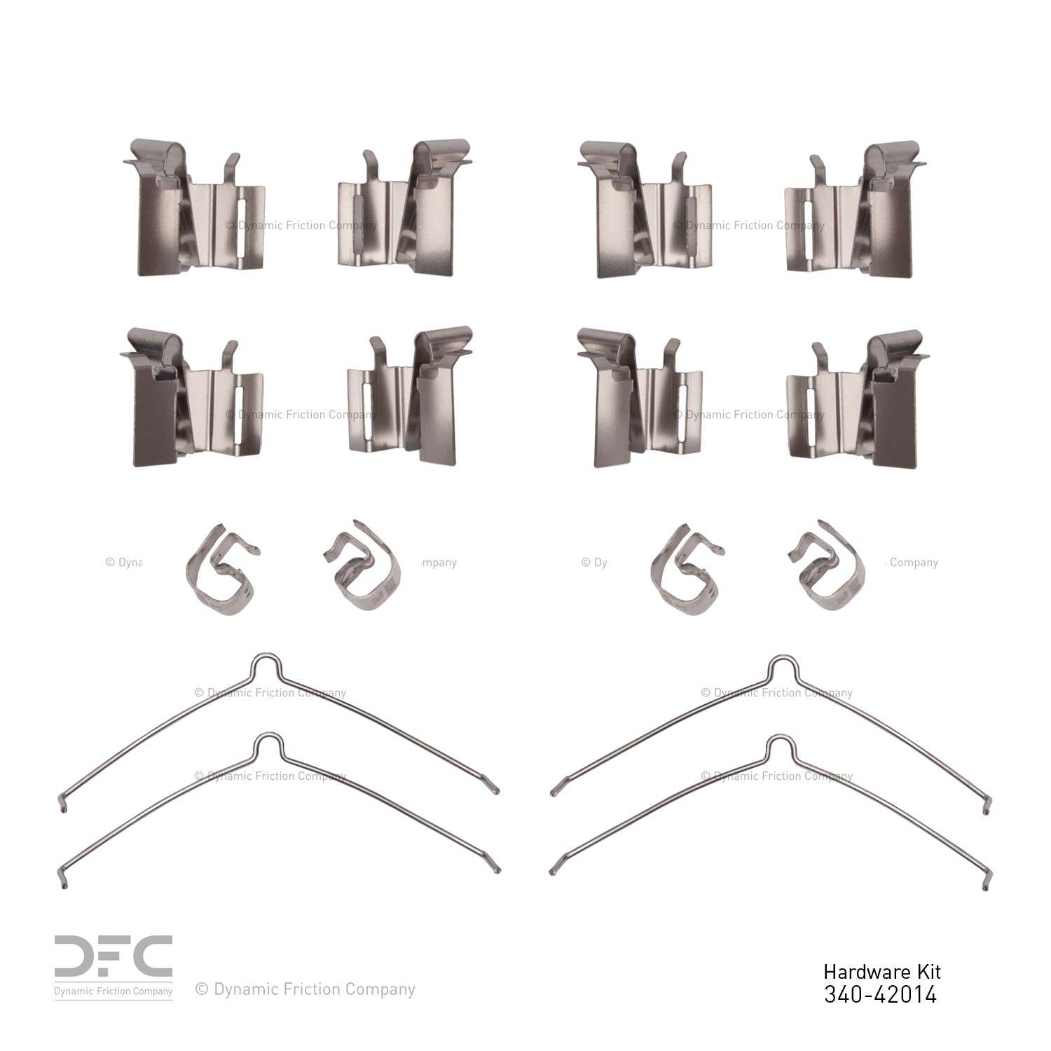 Dynamic Friction Company Disc Brake Hardware Kit 340-42014