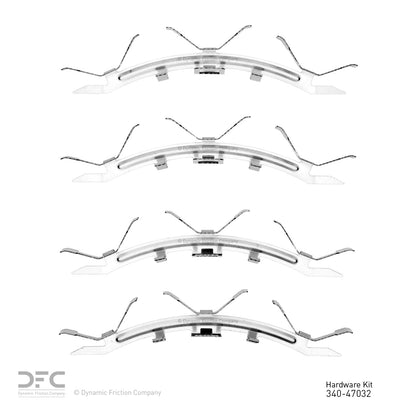 Dynamic Friction Company Disc Brake Hardware Kit 340-47032