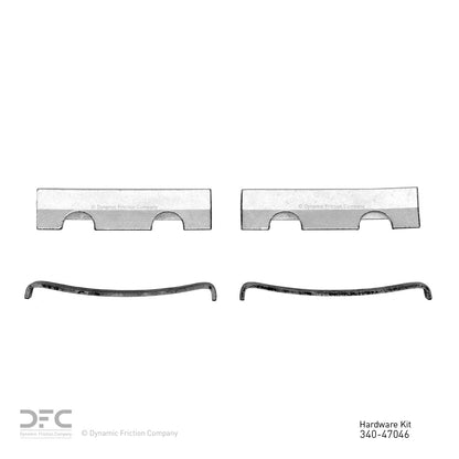 Dynamic Friction Company Disc Brake Hardware Kit 340-47046