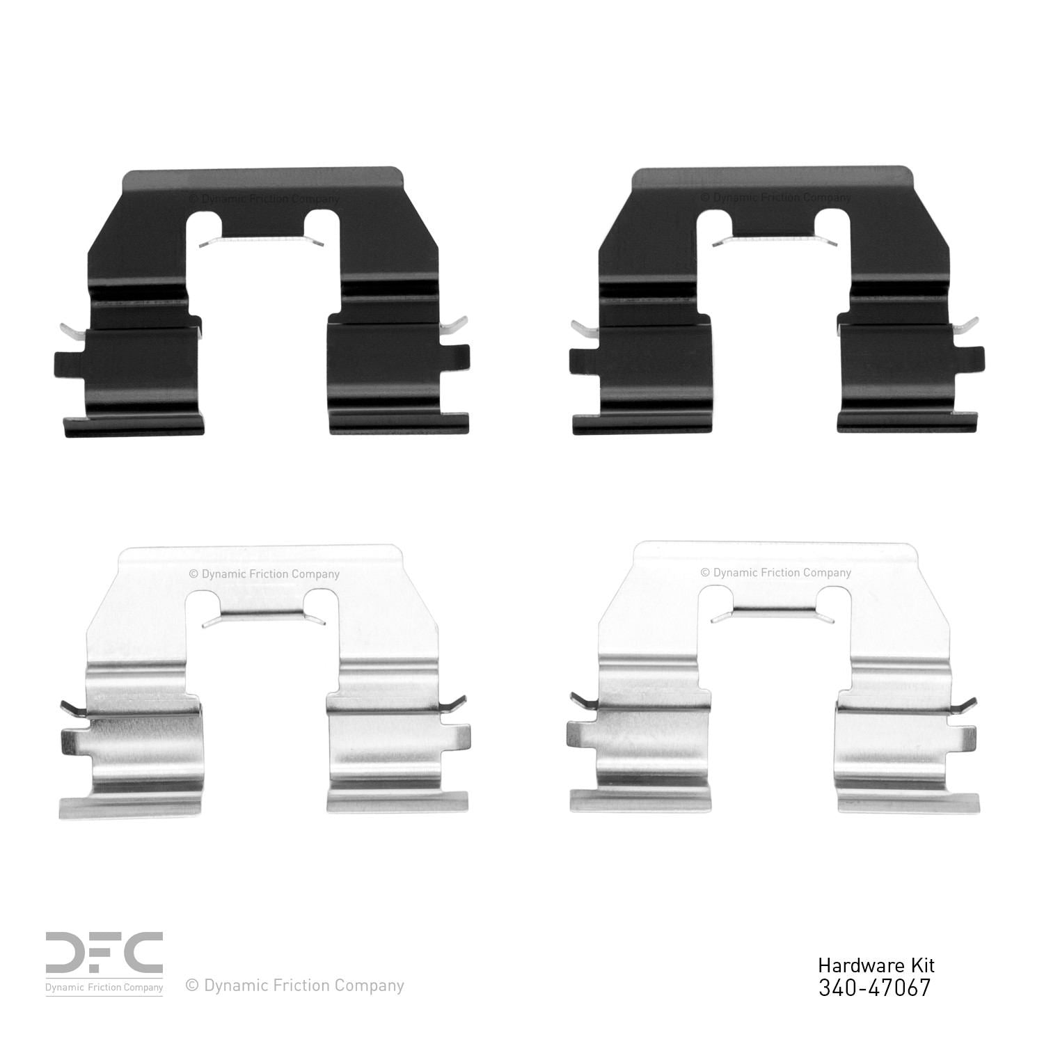 Dynamic Friction Company Disc Brake Hardware Kit 340-47067
