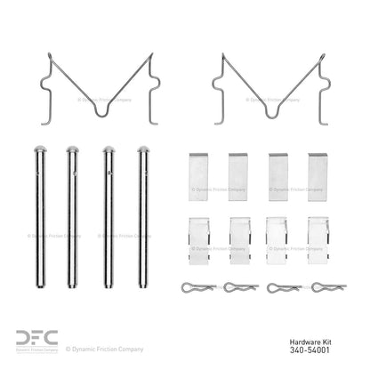 Dynamic Friction Company Disc Brake Hardware Kit 340-54001