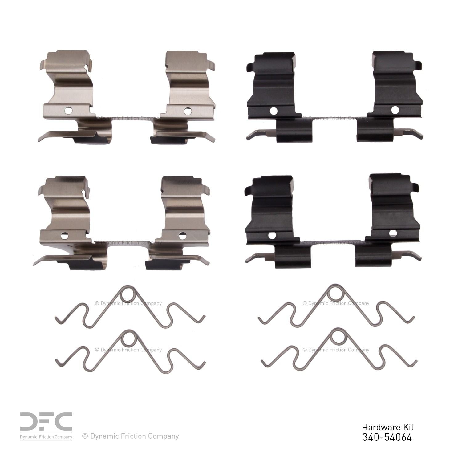Dynamic Friction Company Disc Brake Hardware Kit 340-54064