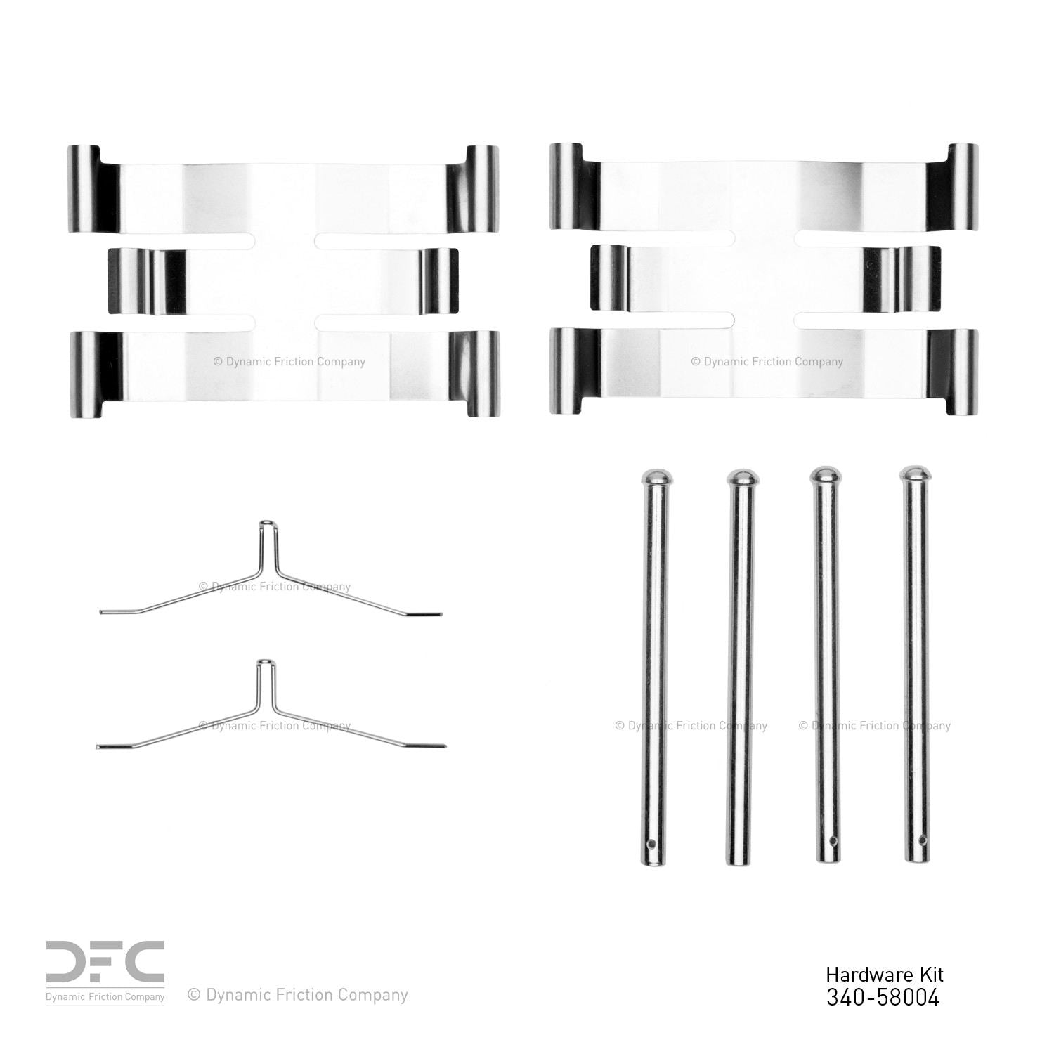 Dynamic Friction Company Disc Brake Hardware Kit 340-58004