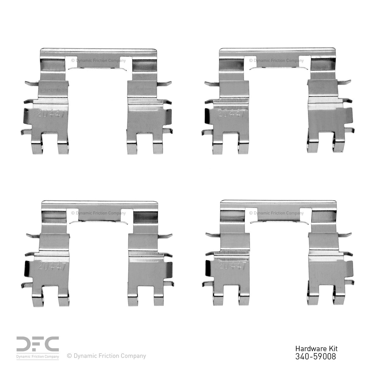 Dynamic Friction Company Disc Brake Hardware Kit 340-59008