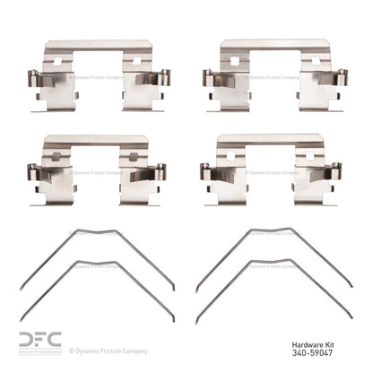 Dynamic Friction Company Disc Brake Hardware Kit 340-59047