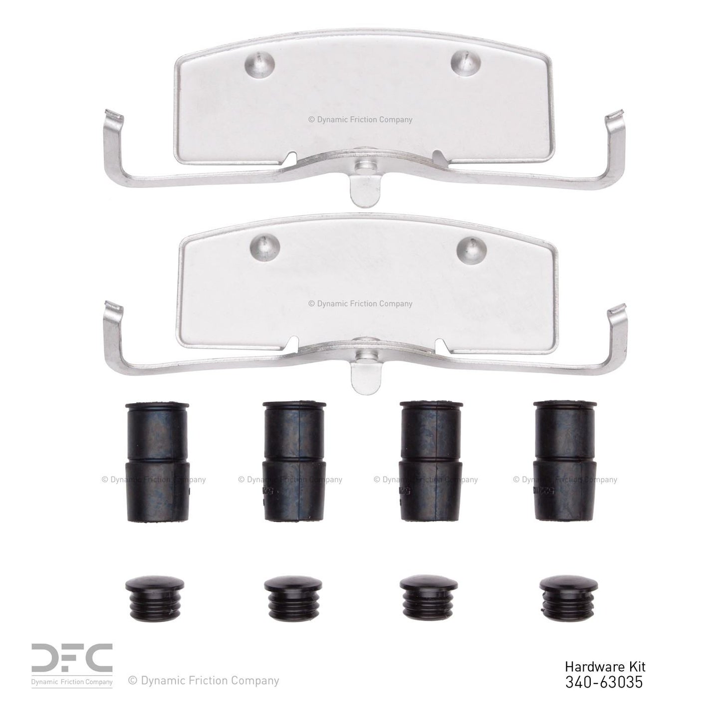 Dynamic Friction Company Disc Brake Hardware Kit 340-63035