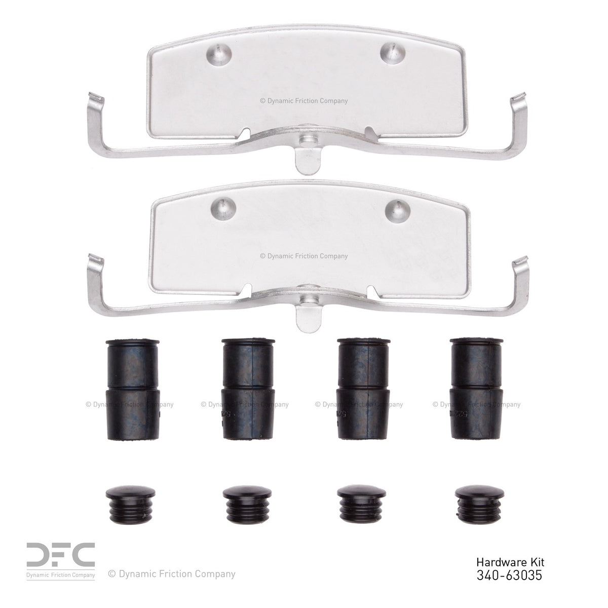 Dynamic Friction Company Disc Brake Hardware Kit 340-63035