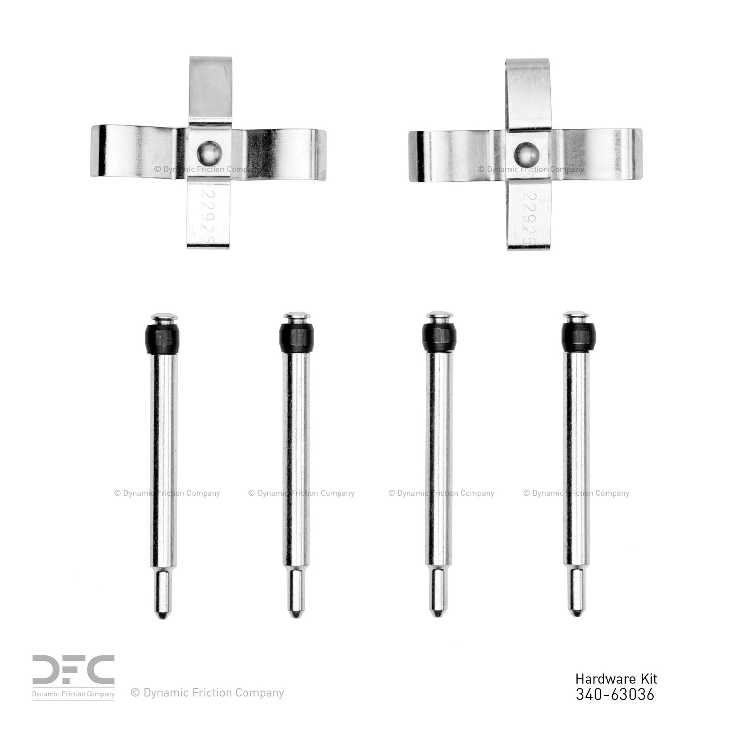 Dynamic Friction Company Disc Brake Hardware Kit 340-63036
