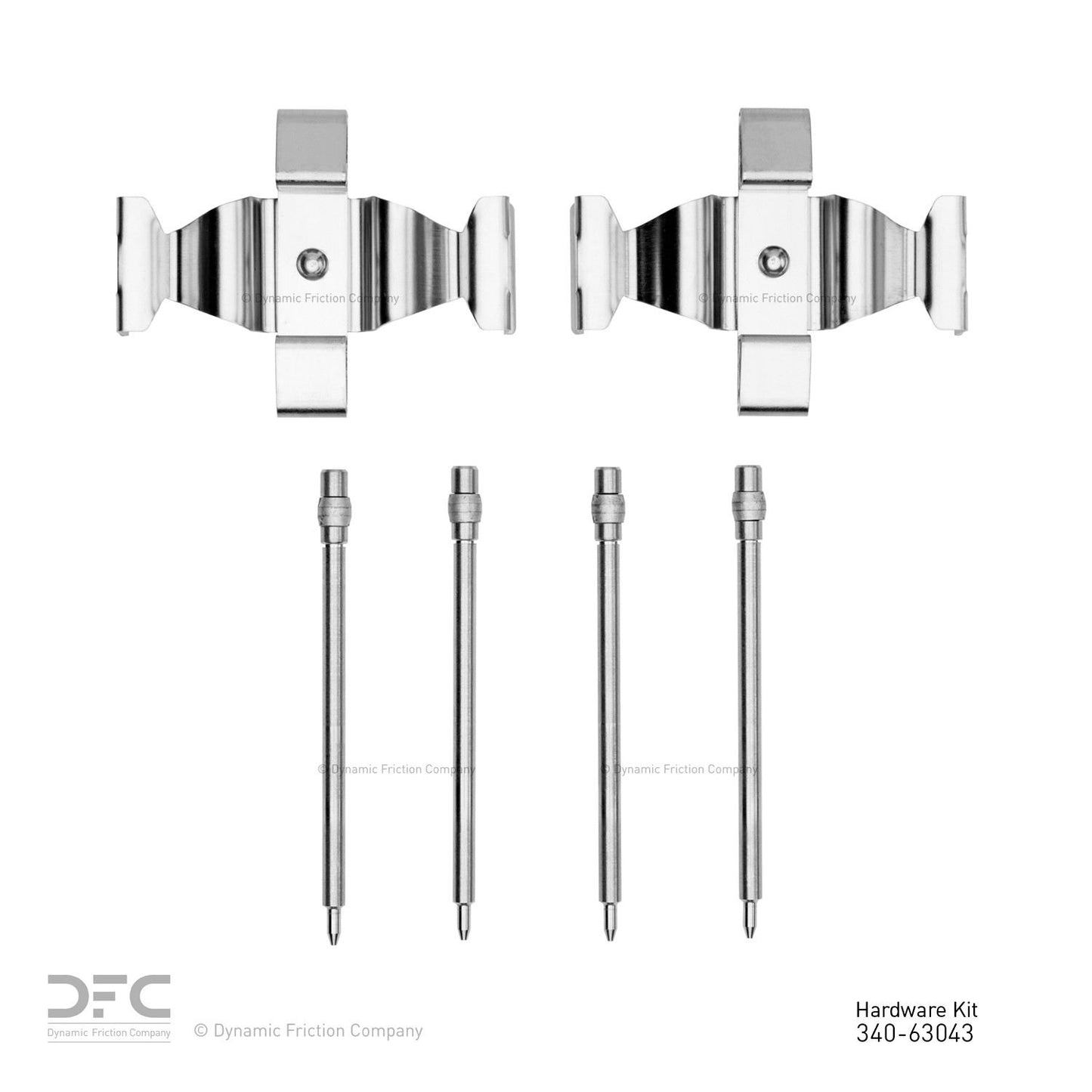 Dynamic Friction Company Disc Brake Hardware Kit 340-63043