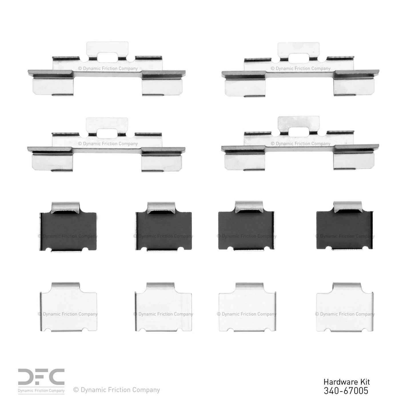 Dynamic Friction Company Disc Brake Hardware Kit 340-67005