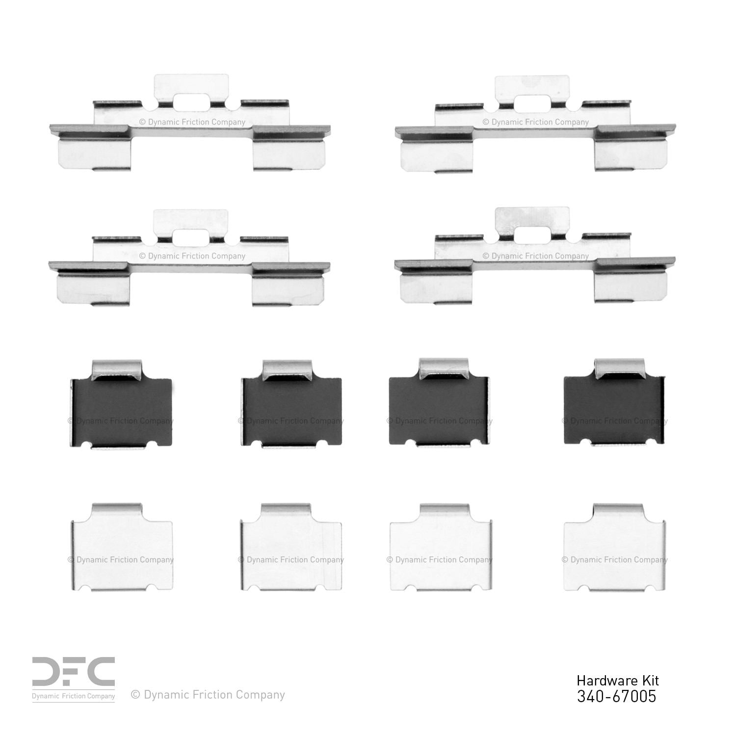 Dynamic Friction Company Disc Brake Hardware Kit 340-67005