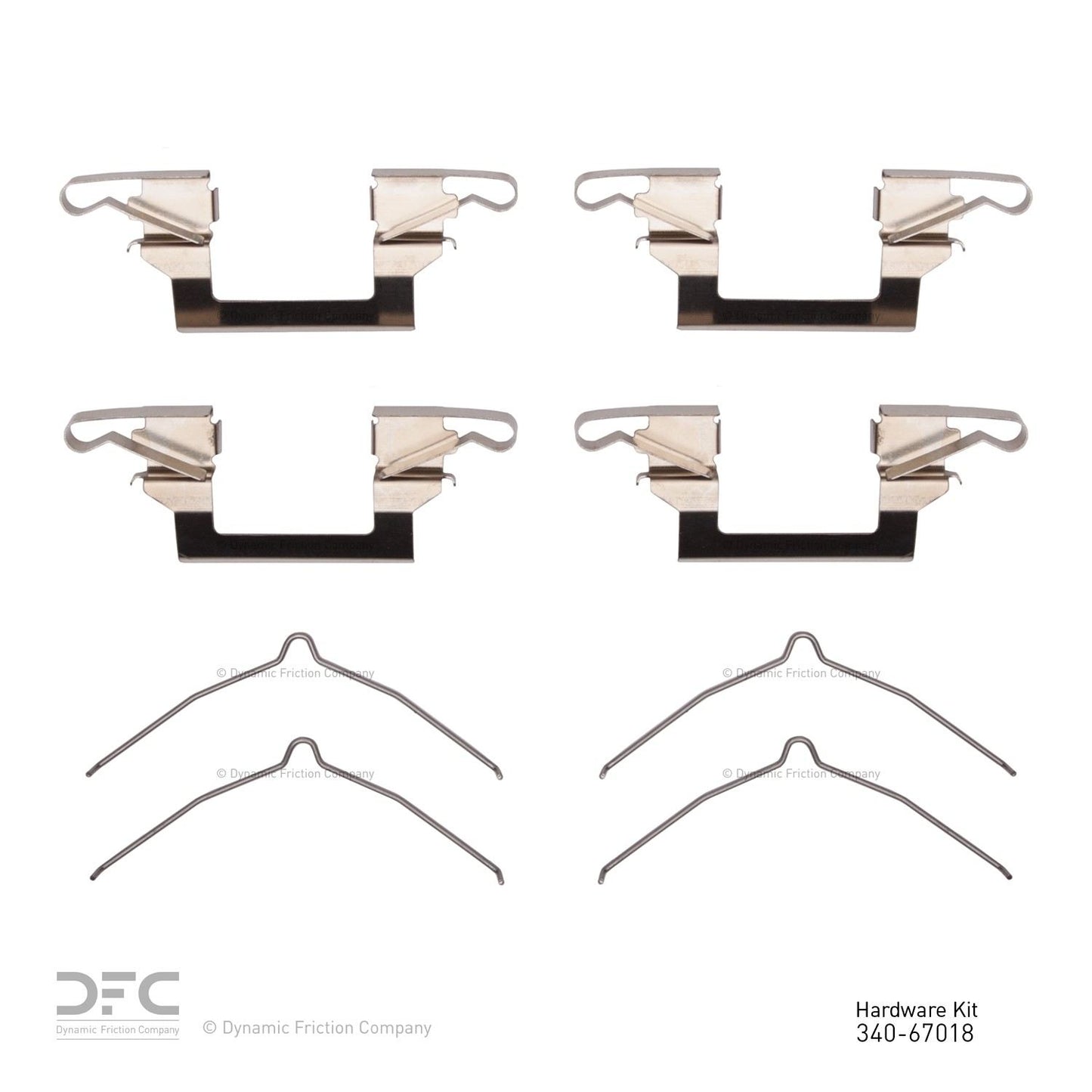 Dynamic Friction Company Disc Brake Hardware Kit 340-67018