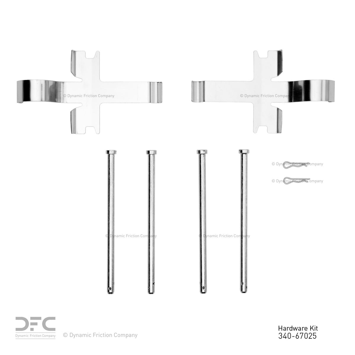 Dynamic Friction Company Disc Brake Hardware Kit 340-67025