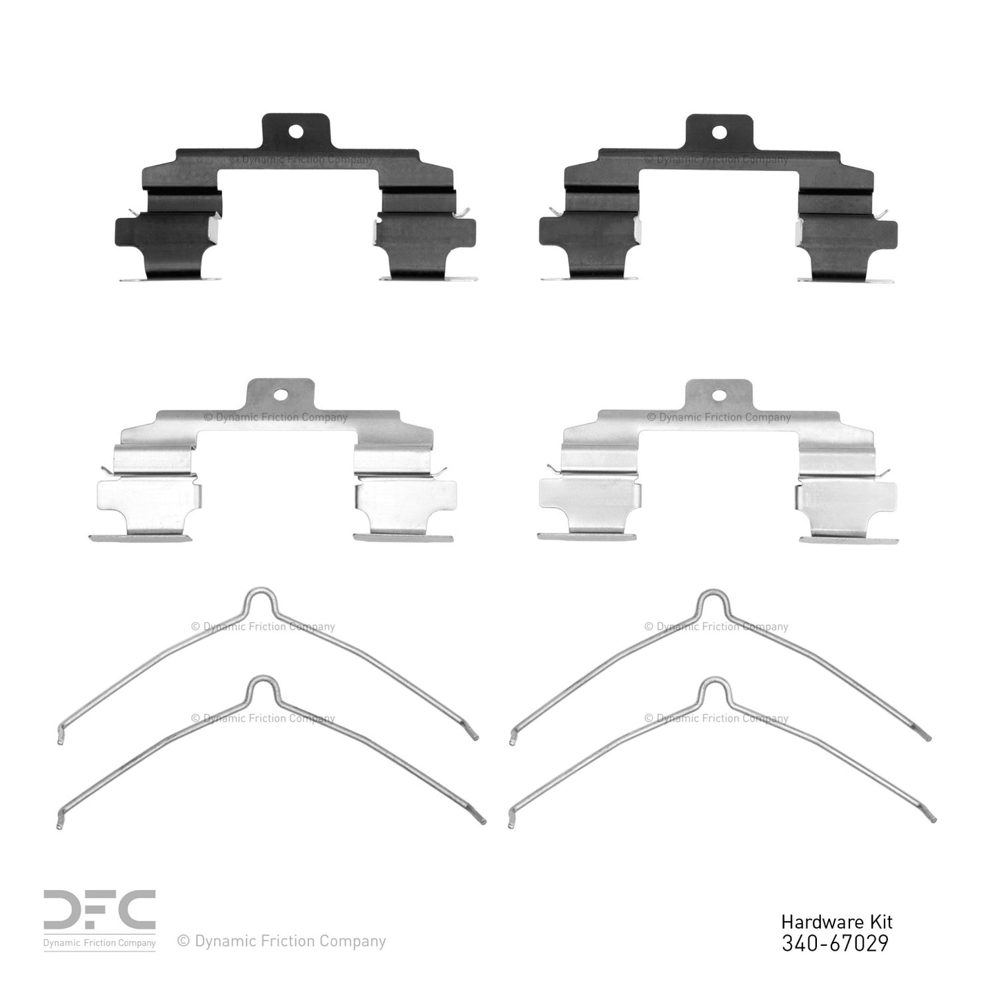 Dynamic Friction Company Disc Brake Hardware Kit 340-67029