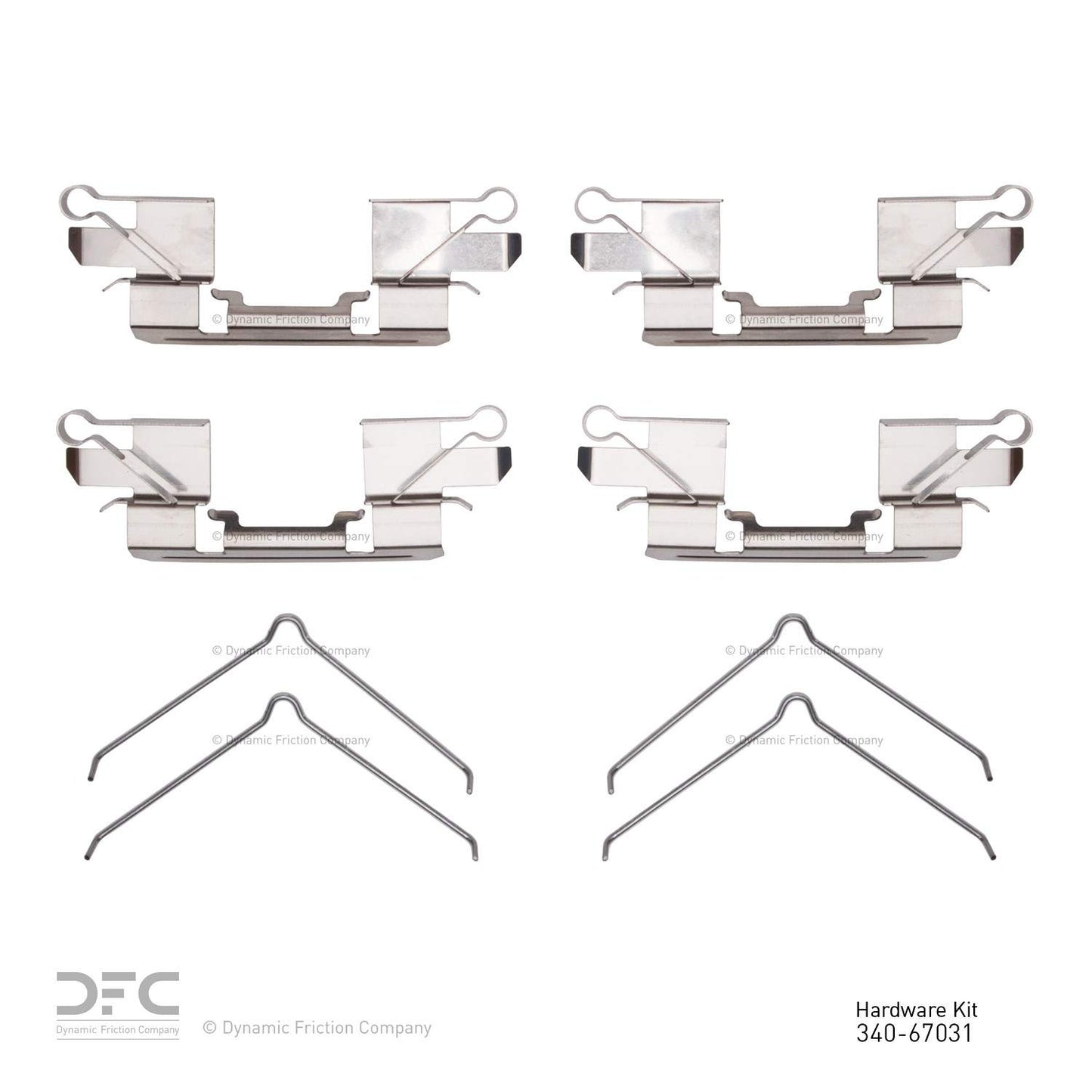 Dynamic Friction Company Disc Brake Hardware Kit 340-67031