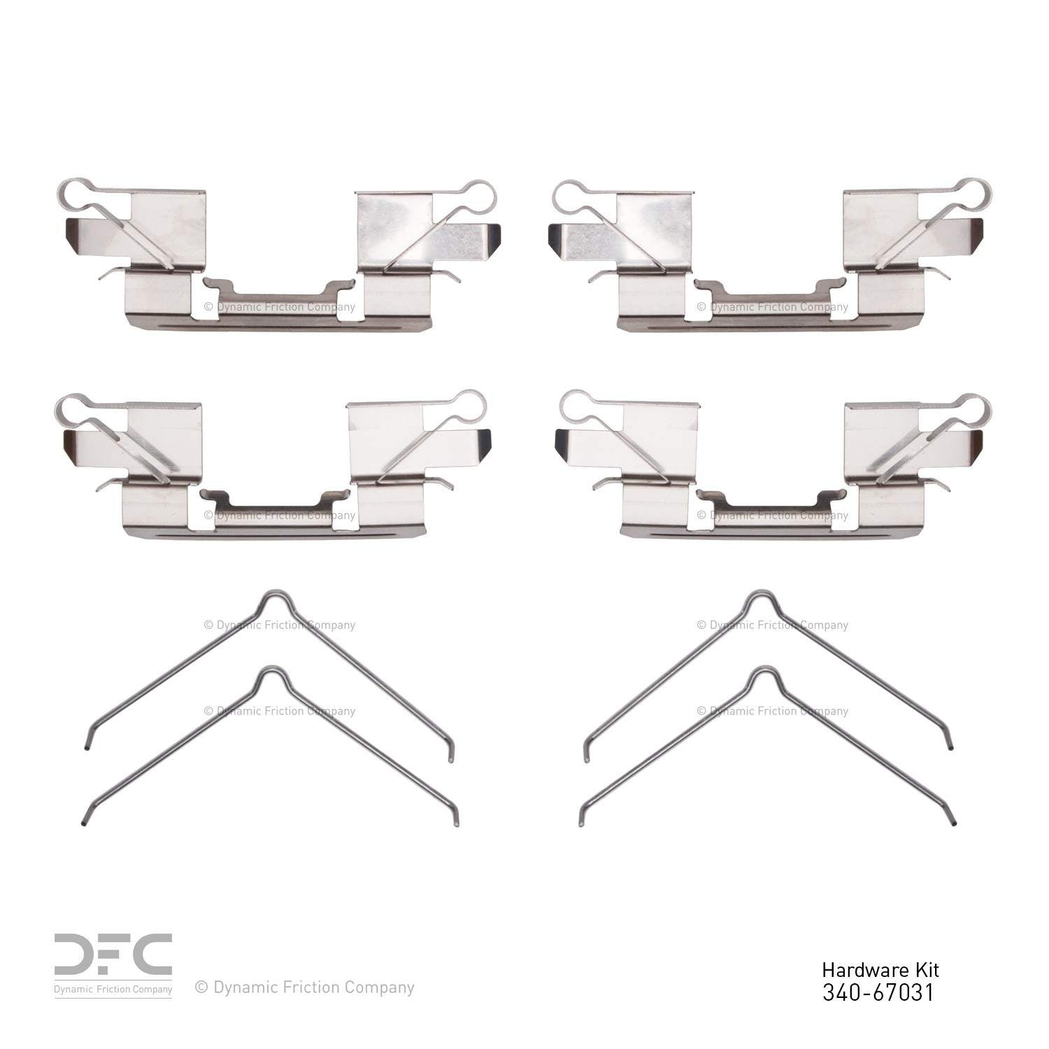 Dynamic Friction Company Disc Brake Hardware Kit 340-67031