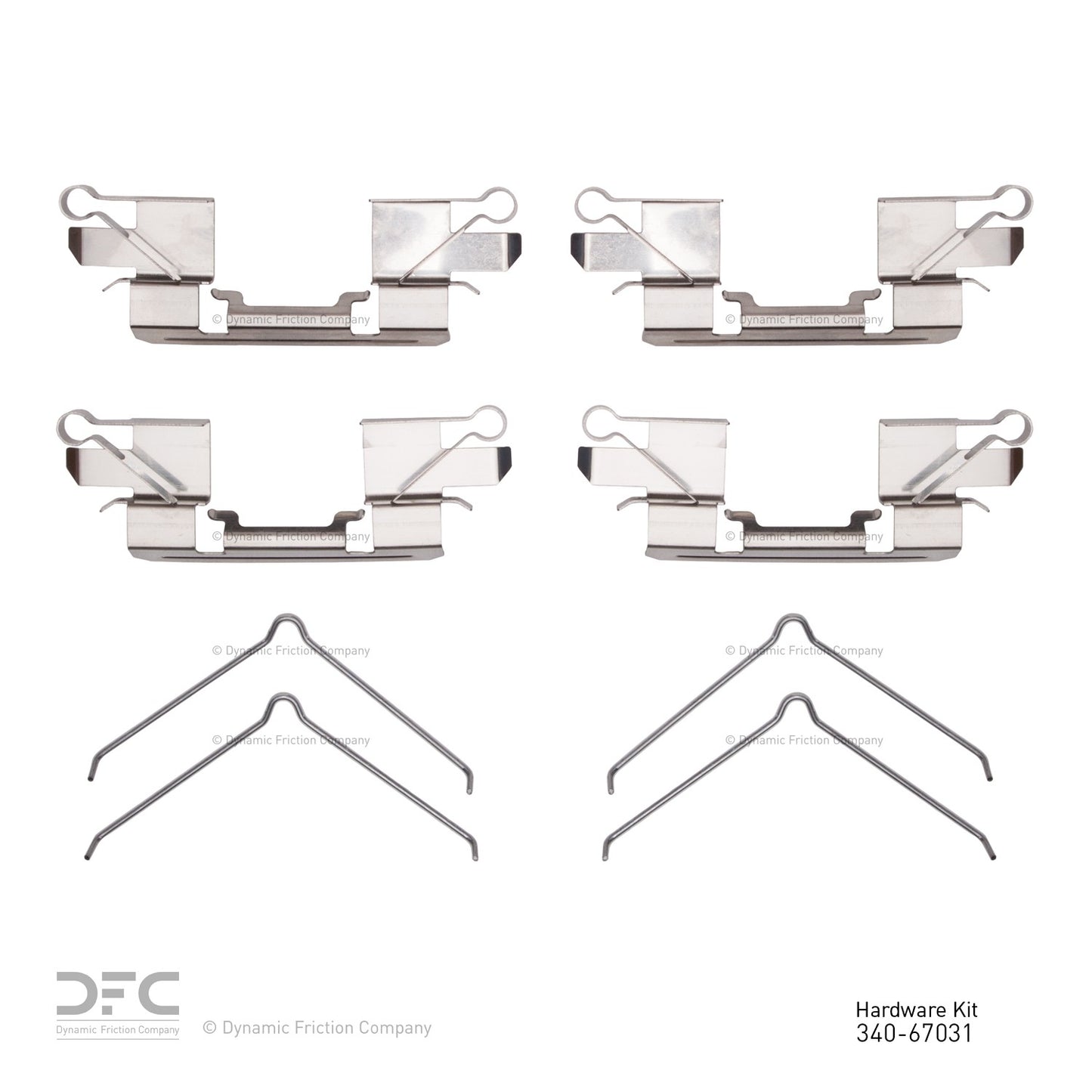 Dynamic Friction Company Disc Brake Hardware Kit 340-67031